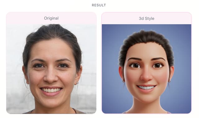 3D style avatar example