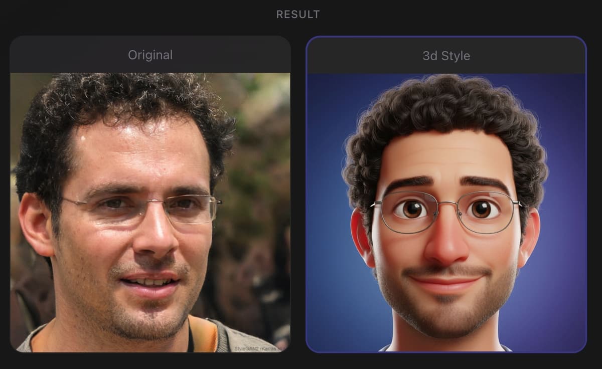 3D style avatar example