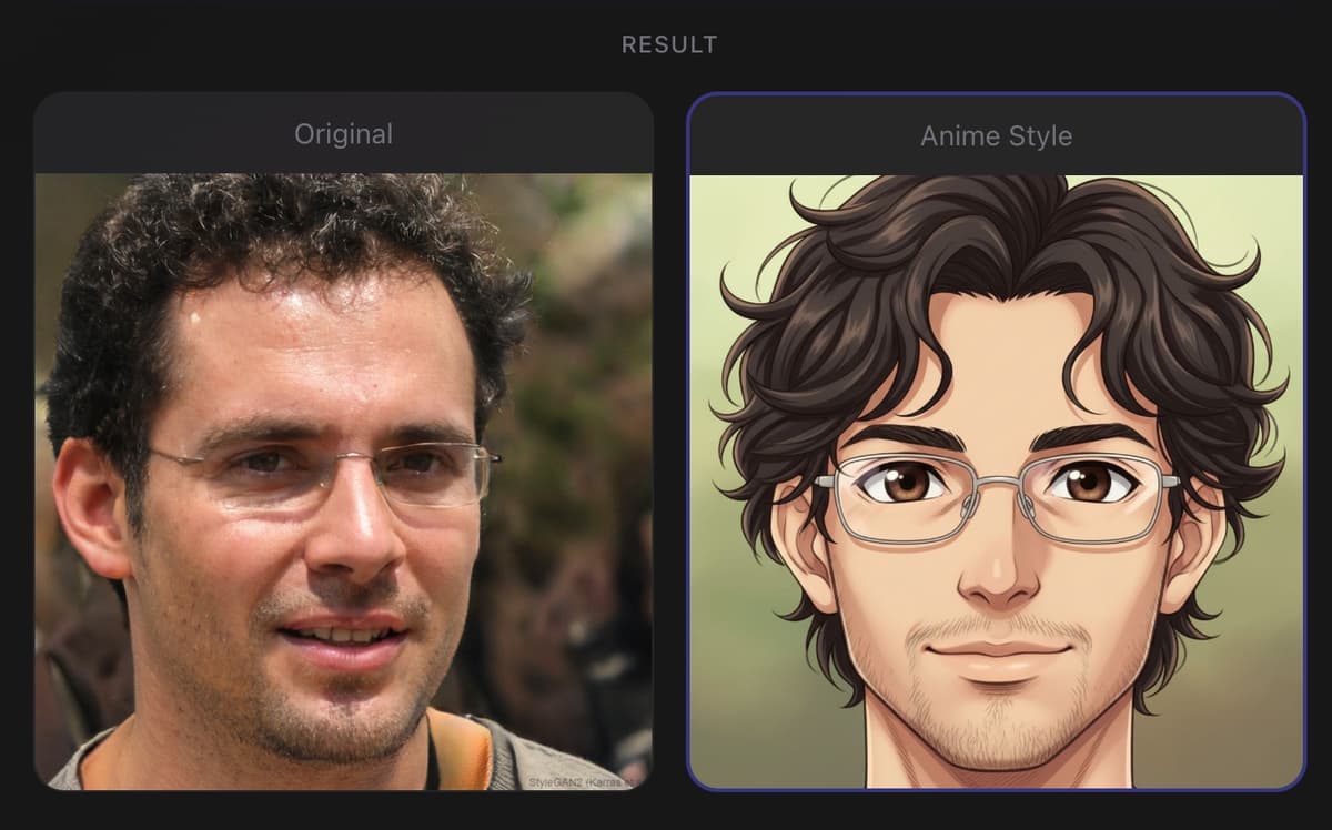 Cartoon style avatar example